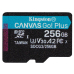 Card memorie Kingston 256GB MSDXC CANVAS GO PLUS 170R/A2 U3 V30 SINGLE PACK W/O ADPTR SDCG3/256GBSP