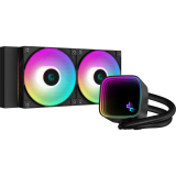 Cooler Deepcool LS520 SE, compatibil skt. Intel si AMD, racire cu lichid, ventilator 120 mm x 2, 2250 rpm, iluminat RGB, R-LS520-BKAMMM-G-1 (timbru verde 2.00 lei) 