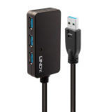 Hub USB Lindy 10m USB 3.0 Active Hub Pro 4 Port LY-43159