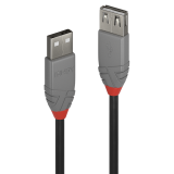 Lindy Cablu USB 2.0 Ext. USB 2m, Anthra LY-36703