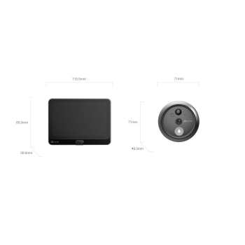 EZVIZ VIZOR WIRELESS 2MP IR3M SONERIE HP4   