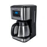 Cafetiera Heinner Celene 900 HCM-900XMC, putere: 900W, control electronic, timer programabil, afisaj LCD, cana termos, filtru detasabil si lavabil, functie de mentinere a temperaturii, functie anti-picurare, capacitate: 1L, indicator pentru nivelul apei, 