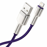 Cablu de date Baseus Cafule Metal, Fast Charging, CALJK-B05, USB - Lightning, 2m
