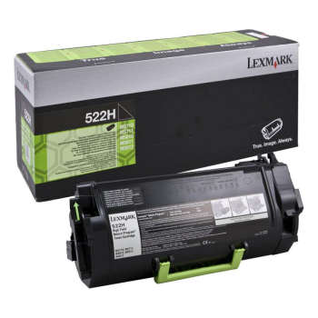 Cartus Toner Lexmark Nr. 522H High Yield Return Program Black 25000 Pagini for MS810, MS811, MS812 52D2H00