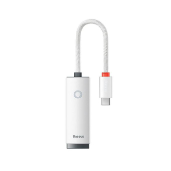 Cablu Adaptor Baseus Lite Type-C la RJ45, alb WKQX000202