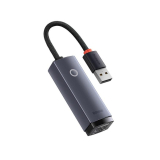 Cablu Adaptor Baseus Lite USB 2.0 la RJ45, gri WKQX000013