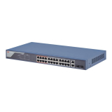 Switch 24 porturi PoE 100Mbps, 2 port uplink Gigabit, SMART Management - HIKVISION DS-3E1326P-EI  