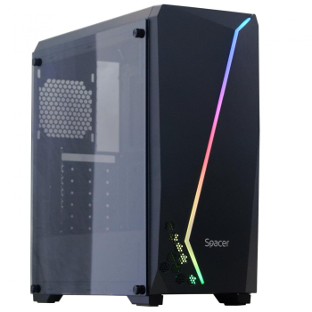 Carcasa Spacer Flash, ATX, MidTower SPCS-GC-FLASH 