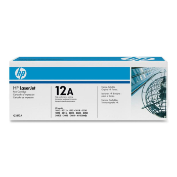 Cartus Toner HP Nr. 12A Black 2000 Pagini for LaserJet 1010, 1012, 1015, 1018, 1020, 1022, 1022N, 1022NW, 3015, 3020, 3030, 3050, 3052, 3055, M1005, M1319F Q2612A