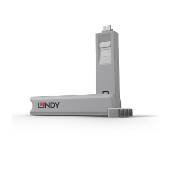 Cablu Lindy 4xUSB C Port Blocker (w key), alb LY-40427
