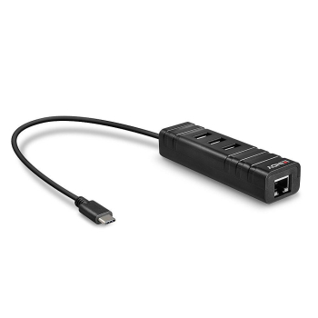 Lindy Hub USB 3.1 Type-C, USB-A + RJ45