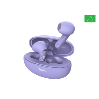Casti Trust Yavi wireless earph., violet