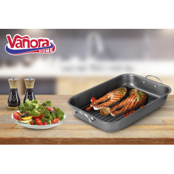 Vanora TAVA CUPTOR CU GRILL 39x29x6 CM VN-FM-R005
