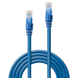 Cablu Lindy 2m Cat.6 U/UTP, Blue LY-48018