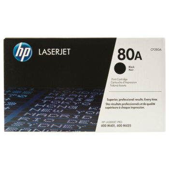 Cartus Toner HP Nr. 80A Black 2700 Pagini for LaserJet Pro 400 M401, 400 M425 CF280A