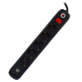 PRELUNGITOR SPACER, Schuko x 5, conectar PP-5-45B-USB