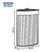 COS RUFE BAMBUS COLT 35x35x60 CM, 55 L