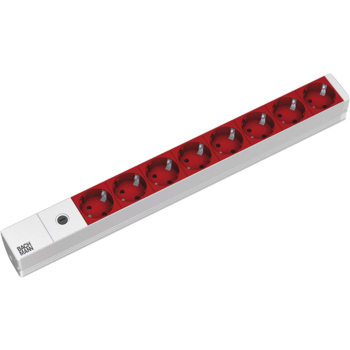 Prelungitor cu protectie Bachmann PDU 19 8 prize 2m Siguranta fuzibila 10A, schimbabila 333.410