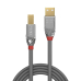 Cablu Lindy 5m USB 2.0 Type A to B Cromo LY-36644