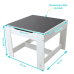 Set masuta si 2 scaune , alb MDF, U-Grow