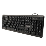 TASTATURA SPACER USB, 104 taste, anti-spill, low profile fingertip keycap design,  black, #SPKB-LWP-03# (timbru verde 0.8 lei)
