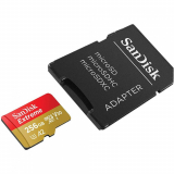 Card memorie SanDisk EXTREME PLUS MICROSDXC 256GB+SD/ADAPTER 200MB/S 140MB/S A2 C10 V SDSQXBD-256G-GN6MA