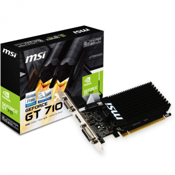 Placa Video MSI nVidia GeForce GT 710 2GB GDDR3 64 bit PCI-E x16 2.0 VGA DVI HDMI