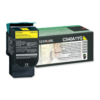 Lexmark RETURN PROGRAM TONER CARTRIDGE/YELLOW 1K PGS F/C54X/ X54X C540A1YG