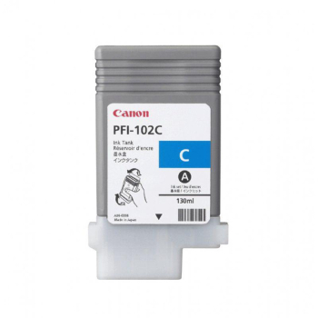 Cartus Cerneala Canon PFI-102C Cyan 130 ml for LP17, LP24, iPF500, iPF6X0, iPF7X0 CF0896B001AA