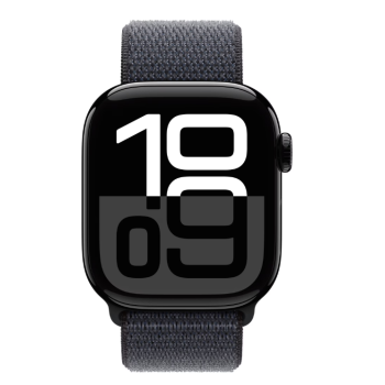 Watch Series 10, 42mm Carcasa Aluminium Jet Black, Ink Sport Loop 