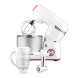 Robot de bucatarie Heinner HPM-1000ACC, 1000W, bol inox 5.5 l, Blender, Masina de tocat, Rasnita, tel, carlig, paleta Incluse, Alb