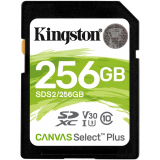 Card memorie Kingston 256GB SDXC CANVAS SELECT PLUS/100R C10 UHS-I U3 V30 SDS2/256GB