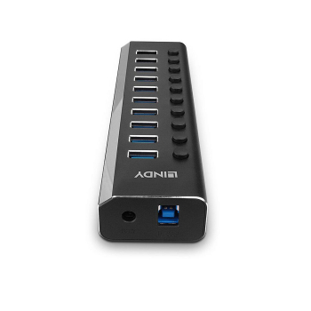Hub Lindy 10 Port USB 3.0 buton On/Off LY-43370