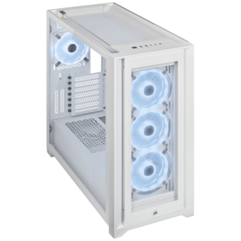 Carcasa Corsair CR CASE iCUE 5000X RGB QL ED MID TOWER W CC-9011233-WW