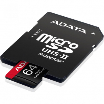 MicroSDXC/SDHC 64GB, AUSDX64GUI3V30SHA2-RA1, UHS-I Class 10, SD 6.0, R/W: up to 100/80MB/s, adaptor inclus