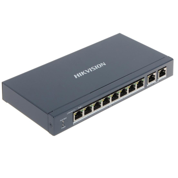 Switch 8 porturi PoE 2 porturi uplink RJ45 Gigabit - HIKVISION DS-3E0310P-E-M