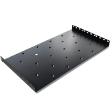 RAFT FIX SPACER 1U pentru rack 19, adancime 260mm, sarcina maxima 25Kg, vopsea antistatic, otel 0.8mm, black, SPSF-1U260-BK-02 