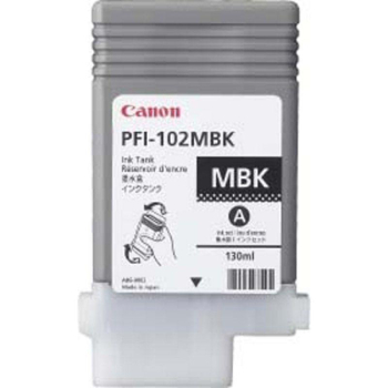 Pigment Ink Tank Canon PFI-102MB Matte Black 130 ml for LP17, LP24, iPF500, iPF6X0, iPF7X0 CF0894B001AA