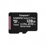 Card memorie Kingston 128GB MICROSDXC CANVAS SELECT/100R A1 C10 SP W/O ADAPTER SDCS2/128GBSP