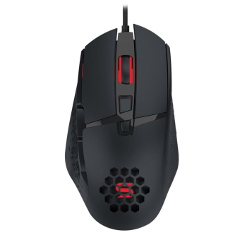 Mouse gaming Serioux Tobis, 6400dpi, 8 butoane, design ergonomic, negru SRXM-TOBIS