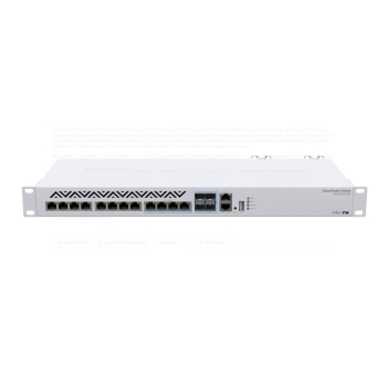 Management Switch, 8 x 10G Ethernet, 4 x 10G combo RJ45/SFP+, - Mikrotik CRS312-4C+8XG-RM  