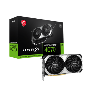 Placa video MSI GeForce RTX 4070 12GB VENTUS 2X OC RTX4070 VENT 2X OC