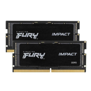 Memorie Kingston 64GB DDR5-4800MHZ CL38 SODIMM/(KIT OF 2) FURY IMPACT KF548S38IBK2-64