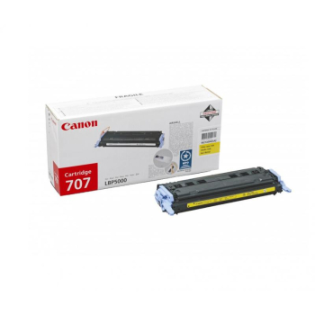 Cartus Toner Canon CRG-707Y Yellow 2000 Pagini for LBP 5000, LBP 5100 CR9421A004AA