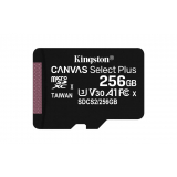 Card memorie Kingston 256GB MICROSDXC CANVAS SELECT/100R A1 C10 SP W/O ADAPTER SDCS2/256GBSP