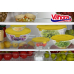 Vanora SET 5 BOLURI DE STICLA CU CAPAC, GALBEN VN- GB1401Y