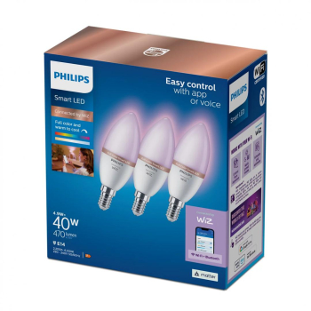 Philips PHI WFB 40W C37 E14 922-65 RGB 3CT/6 000008720169210318 Philips PHI WFB 40W C37 E14 922-65 RGB 3CT/6 000008720169210318