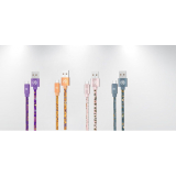 Cablu Tellur Graffiti USB la Tip-C, 1m, purple TLL155641