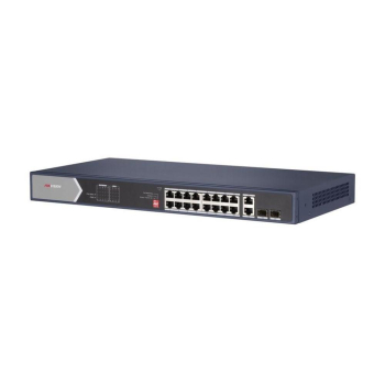 Switch 20 porturi Gigabit fara management, Hi PoE, 2 x RJ45, 2 x SFP 225W - HIKVISION DS-3E0520HP-E  