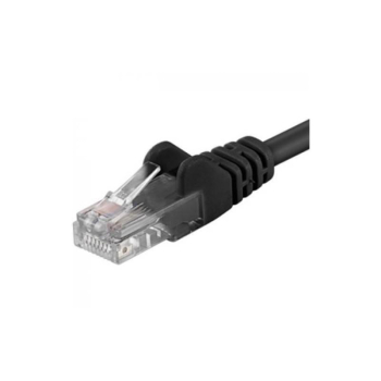 Patchcord UTP RJ45-RJ45 Cat.5e 0.25m negru,UTP-5E-0.25-BK